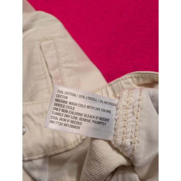 Ava & Viv Plus Size 20 High Rise Trouser Pants Cream Curvy Stretch Tapered NWT - Picture 6 of 6